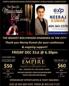 Bollywood New Year 2022 Party in Surrey
