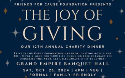 Join the Effort to Restore Vision: Support Friends For Cause Foundation’s Annual Fundraiser in Vancouver