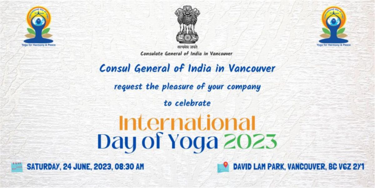 International Day of Yoga 2023 Celebrations in Vancouver, BC