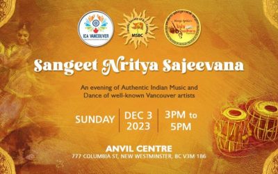 Soulful Indian Music & Dance Event at Anvil Centre, New Westminster